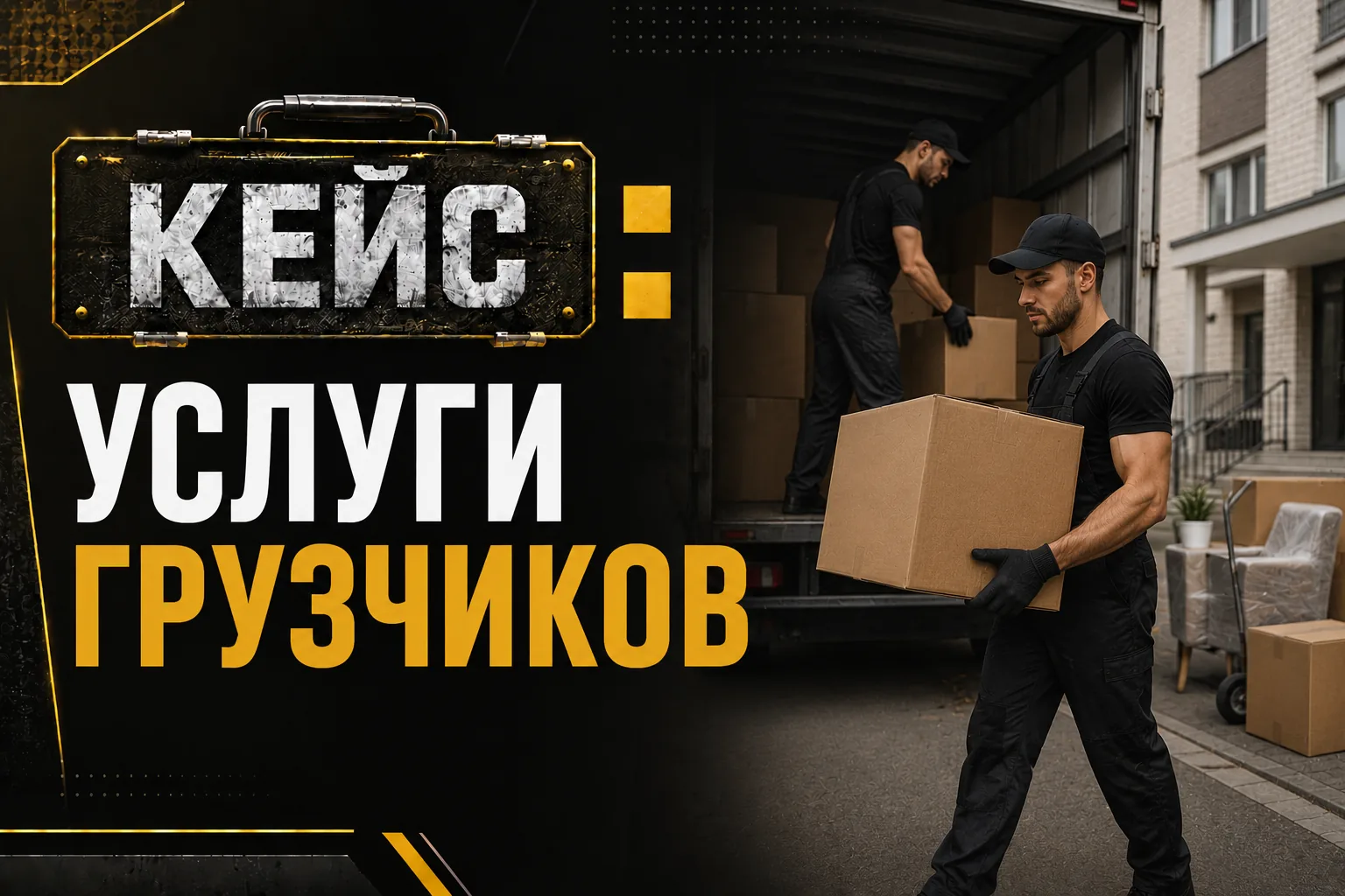 Обложка кейса: услуги грузчиков